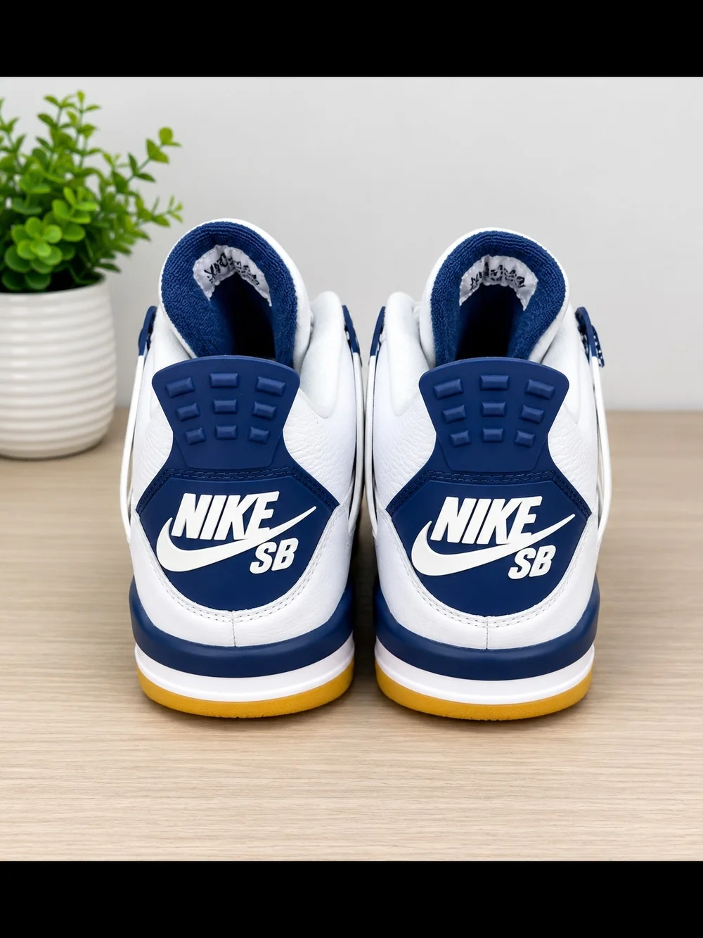 Jordan White / Navy / Red Retro Style Sneakers